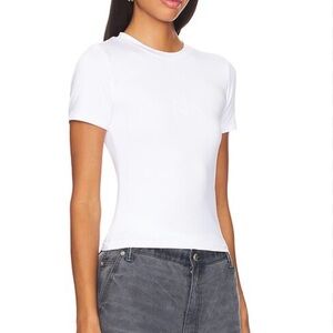 RtA Flora Classic White Short Sleeve Tee